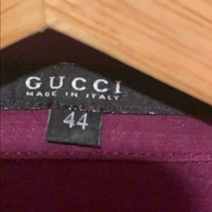 Women's vintage silk Gucci blouse in merlot